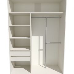 Шкаф-купе 1400 серии SOFT D8+D2+B2+PL4 (2 ящика+F обр.штанга) профиль «Капучино» в Новом Уренгое - novyy-urengoy.mebel24.online | фото 2