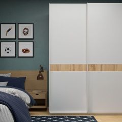 Шкаф-купе 1600 серии SOFT D6+D6+B2+PL3 (2 ящика+2штанги) профиль «Капучино» в Новом Уренгое - novyy-urengoy.mebel24.online | фото 5