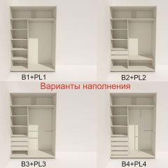 Шкаф-купе 1600 серии SOFT D6+D6+B2+PL3 (2 ящика+2штанги) профиль «Капучино» в Новом Уренгое - novyy-urengoy.mebel24.online | фото 6