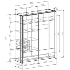 Шкаф-купе 1800 ЛИБЕРТИ в Новом Уренгое - novyy-urengoy.mebel24.online | фото 4