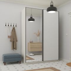 Шкаф-купе 1800 серии SOFT D1+D3+B2+PL1 (2 ящика+1штанга) профиль «Графит» в Новом Уренгое - novyy-urengoy.mebel24.online | фото