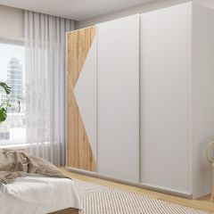 Шкаф-купе 2400 серии SOFT D7+D3+D3+B22+PL4 (по 2 ящика лев/прав+2штанги) профиль «Капучино» в Новом Уренгое - novyy-urengoy.mebel24.online | фото 5