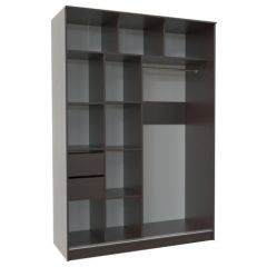 Шкаф-купе ПШ-2.9 1500 Фасад СТРЕЛКА (ВЕНГЕ стрелка беж) в Новом Уренгое - novyy-urengoy.mebel24.online | фото 2