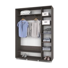 РОЛАНД Шкаф-купе Анкор темный (450*1600) Р461 в Новом Уренгое - novyy-urengoy.mebel24.online | фото 3