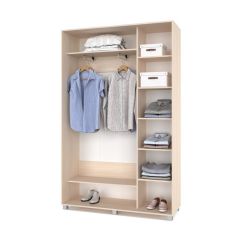 РОЛАНД Шкаф-купе Млечный дуб (450*1400) Р441 в Новом Уренгое - novyy-urengoy.mebel24.online | фото 3