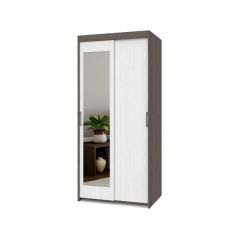 ТОМАС Шкаф-купе с зеркалом Анкор темный/светлый Т22 в Новом Уренгое - novyy-urengoy.mebel24.online | фото