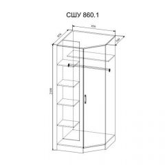 СОФИ СШУ860.1 Шкаф угловой в Новом Уренгое - novyy-urengoy.mebel24.online | фото 2