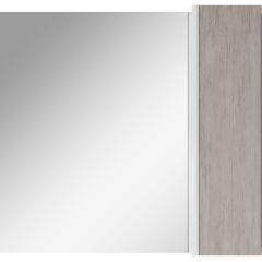 Шкаф-зеркало Uno 80 Дуб серый левый/правый Домино (DU1504HZ) в Новом Уренгое - novyy-urengoy.mebel24.online | фото 5