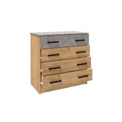 Спальня Асти Комод (Дуб крафт золотой) в Новом Уренгое - novyy-urengoy.mebel24.online | фото 2