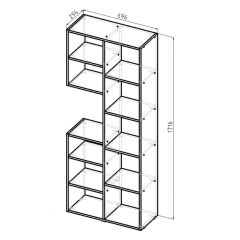 Стеллаж Элемент-2 (белый) в Новом Уренгое - novyy-urengoy.mebel24.online | фото 6