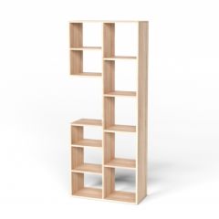 Стеллаж Элемент-2 (дуб сонома) в Новом Уренгое - novyy-urengoy.mebel24.online | фото