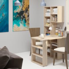 Стеллаж Элемент-2 (дуб сонома) в Новом Уренгое - novyy-urengoy.mebel24.online | фото 4