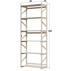 Стеллаж Конструктор Арт.С2000-1 в Новом Уренгое - novyy-urengoy.mebel24.online | фото 2