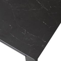 Стол CORNER 120 MATT BLACK MARBLE SOLID CERAMIC / BLACK, ®DISAUR в Новом Уренгое - novyy-urengoy.mebel24.online | фото 9