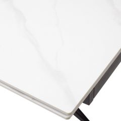 Стол FORIO 160 MATT WHITE MARBLE SOLID CERAMIC / BLACK, ®DISAUR в Новом Уренгое - novyy-urengoy.mebel24.online | фото 9