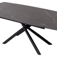 Стол RIVOLI 140 MATT BLACK MARBLE SOLID CERAMIC / BLACK, ®DISAUR в Новом Уренгое - novyy-urengoy.mebel24.online | фото 3