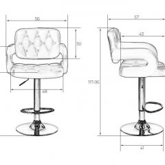 Стул барный DOBRIN TIESTO LM-3460 (черный) в Новом Уренгое - novyy-urengoy.mebel24.online | фото 3