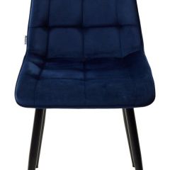 Стул CHIC BLUVEL-86 NAVY BLUE / черный каркас М-City в Новом Уренгое - novyy-urengoy.mebel24.online | фото 4