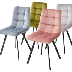 Стул CHILLI SQUARE BLUVEL-03 светло-серый, велюр / черный каркас М-City в Новом Уренгое - novyy-urengoy.mebel24.online | фото 8