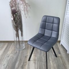 Стул CHILLI SQUARE HK017-09 серо-черничный, PU/ черный каркас М-City в Новом Уренгое - novyy-urengoy.mebel24.online | фото 7