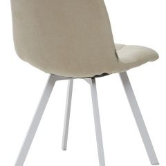 Стул CHILLI SQUARE UF860-01B бежевый, ткань/ белый каркас М-City в Новом Уренгое - novyy-urengoy.mebel24.online | фото 2