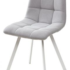 Стул CHILLI SQUARE UF860-02B серо-голубой, ткань/ белый каркас М-City в Новом Уренгое - novyy-urengoy.mebel24.online | фото