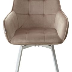 Стул MAVERICK 360 град. поворот. BLUVEL-40 BEIGE/ белый каркас, М-City в Новом Уренгое - novyy-urengoy.mebel24.online | фото 7