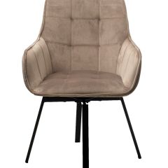Стул MAVERICK 360 град. поворот. BLUVEL-40 BEIGE/ черный каркас, М-City в Новом Уренгое - novyy-urengoy.mebel24.online | фото 3
