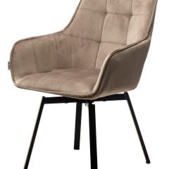 Стул MAVERICK 360 град. поворот. BLUVEL-40 BEIGE/ черный каркас, М-City в Новом Уренгое - novyy-urengoy.mebel24.online | фото 4