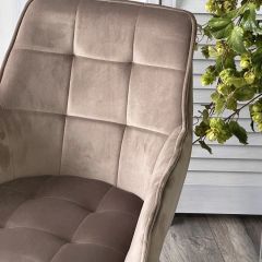 Стул MAVERICK 360 град. поворот. BLUVEL-40 BEIGE/ черный каркас, М-City в Новом Уренгое - novyy-urengoy.mebel24.online | фото 6