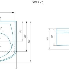 Умывальник мебельный "Уют 45" в Новом Уренгое - novyy-urengoy.mebel24.online | фото 2