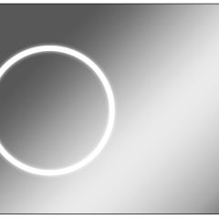 Зеркало Eclipse 100 black с подсветкой Sansa (SE1032Z) в Новом Уренгое - novyy-urengoy.mebel24.online | фото 1