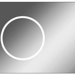 Зеркало Eclipse 90 black с подсветкой Sansa (SE1031Z) в Новом Уренгое - novyy-urengoy.mebel24.online | фото