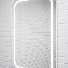 Зеркало Elis 100 white с подсветкой Sansa (SEe1045Z) в Новом Уренгое - novyy-urengoy.mebel24.online | фото 3