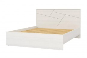 АДЕЛИНА Кровать 1600 + основание (белый рамух) в Новом Уренгое - novyy-urengoy.mebel24.online | фото 2