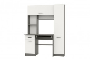 АЛЬФА Стол рабочий (графит/белый) в Новом Уренгое - novyy-urengoy.mebel24.online | фото 1