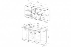 АНТИКА Кухонный гарнитур Стандарт (1600 мм) в Новом Уренгое - novyy-urengoy.mebel24.online | фото 2