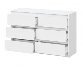 АЙДЕН КМ06-1200 Комод 6 ящиков (белый) в Новом Уренгое - novyy-urengoy.mebel24.online | фото 2