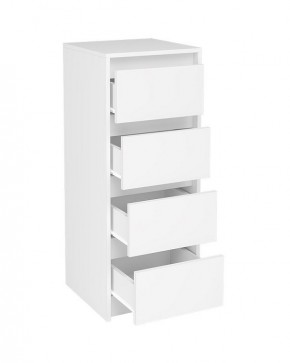 АЙДЕН КМ06-400 Комод 4 ящика (белый) в Новом Уренгое - novyy-urengoy.mebel24.online | фото 2