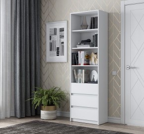 АЙДЕН СТЛ06-600 Стеллаж с 3 ящиками (белый) в Новом Уренгое - novyy-urengoy.mebel24.online | фото