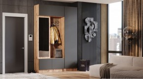 БАВАРИЯ Прихожая (дуб вотан/графит) в Новом Уренгое - novyy-urengoy.mebel24.online | фото