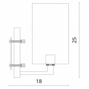 Бра Divinare Porta 5933/01 AP-1 в Новом Уренгое - novyy-urengoy.mebel24.online | фото 3