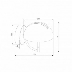 Бра Eurosvet Emisfero 50083/1 LED золото в Новом Уренгое - novyy-urengoy.mebel24.online | фото 3
