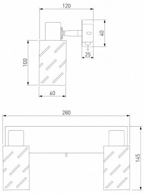 Бра Eurosvet Fente 20090/2 белый/хром в Новом Уренгое - novyy-urengoy.mebel24.online | фото 5