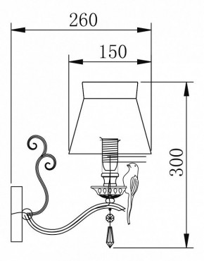 Бра Maytoni Bird ARM013-01-W в Новом Уренгое - novyy-urengoy.mebel24.online | фото 2