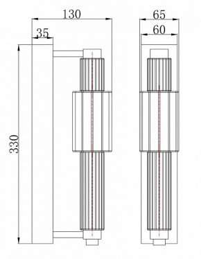 Бра Maytoni Verticale MOD308WL-L9CH3K в Новом Уренгое - novyy-urengoy.mebel24.online | фото 3