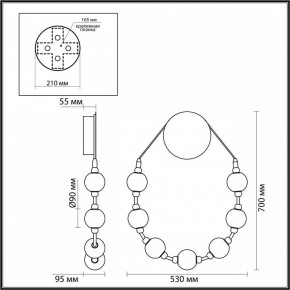 Бра Odeon Light Crystal 5007/25WL в Новом Уренгое - novyy-urengoy.mebel24.online | фото 4
