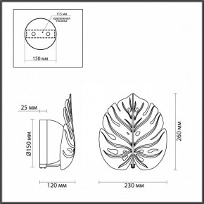 Бра Odeon Light Jungle 4865/1WA в Новом Уренгое - novyy-urengoy.mebel24.online | фото 3