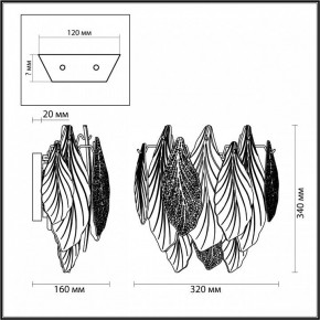 Бра Odeon Light Lace 5052/3W в Новом Уренгое - novyy-urengoy.mebel24.online | фото 4