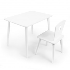 Детский комплект стол и стул «Звезда» Rolti Baby (белый/белый, массив березы/мдф) в Новом Уренгое - novyy-urengoy.mebel24.online | фото